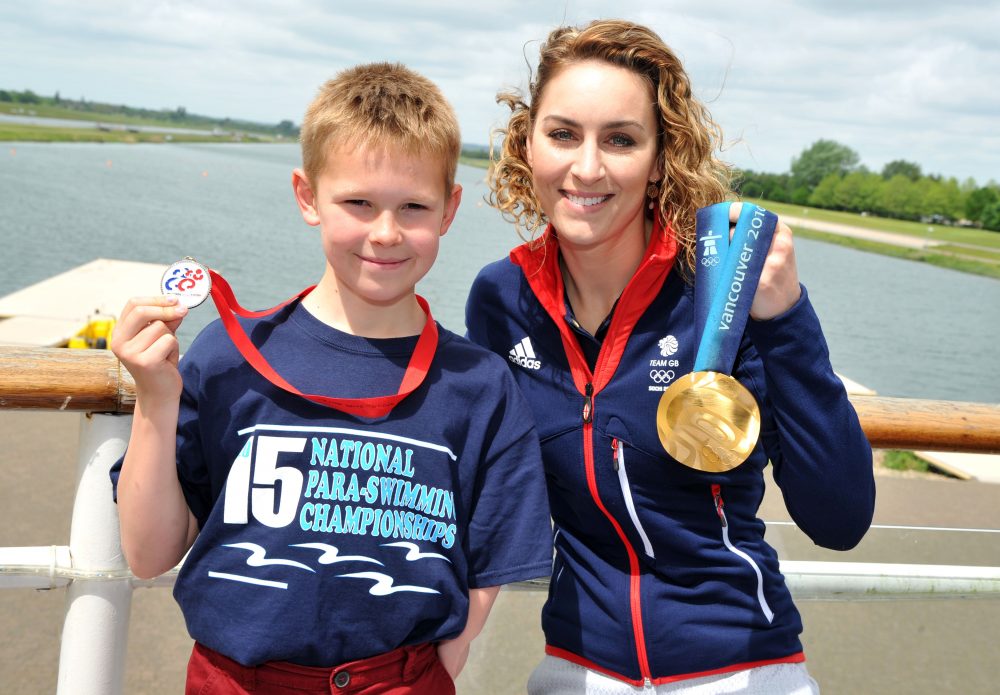 Max Tulloch and Amy Williams MBE