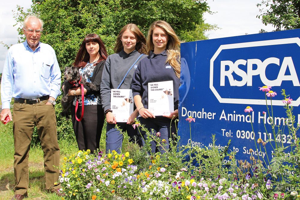 Marking the launch of the vet campaign are (l-r) Colin-Dobinson and Antonia Litten, with Danaher's Katie Walmsley and LauraHoward